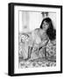 Joan Collins, English actress born May 23rd, 1933, here 1955 (b/w photo)-null-Framed Photo