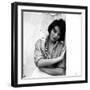 Joan Collins, English actress born May 23rd, 1933, here 1958 (b/w photo)-null-Framed Photo