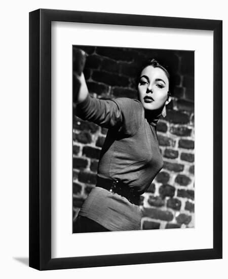 Joan Collins. "Turn the Key Softly" [1953], Directed by Jack Lee.-null-Framed Photographic Print