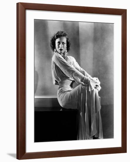 JOAN CRAWFORD, 1928- 1930 (b/w photo)-null-Framed Photo