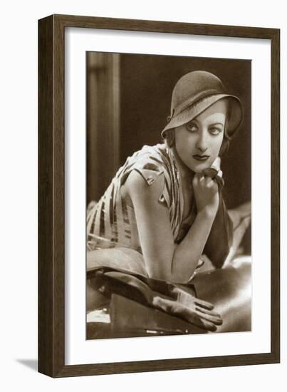 Joan Crawford, American Actress, 1933-null-Framed Giclee Print