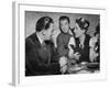 Joan Crawford Chatting with Artist Salvador Dali at Del Monte Resort-Peter Stackpole-Framed Premium Photographic Print