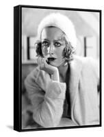 JOAN CRAWFORD dans les annees 30 (b/w photo)-null-Framed Stretched Canvas