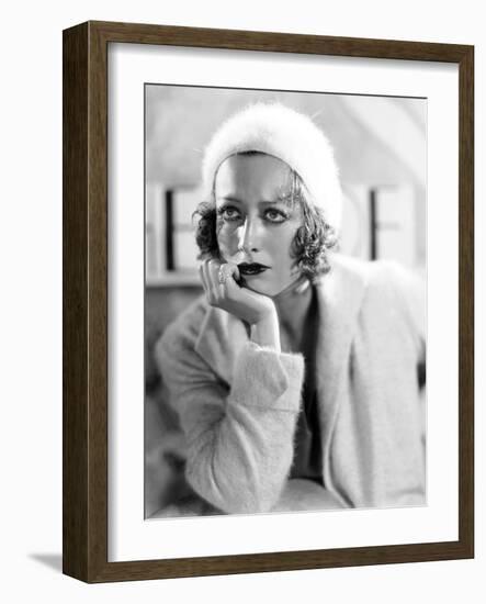 JOAN CRAWFORD dans les annees 30 (b/w photo)-null-Framed Photo