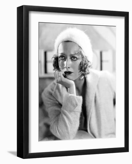 JOAN CRAWFORD dans les annees 30 (b/w photo)-null-Framed Photo