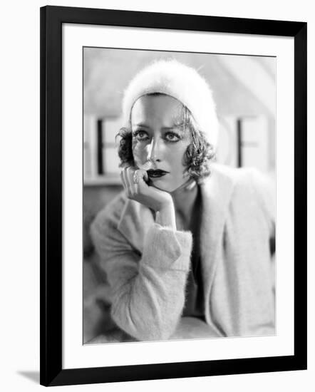 JOAN CRAWFORD dans les annees 30 (b/w photo)-null-Framed Photo