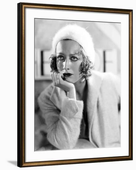 JOAN CRAWFORD dans les annees 30 (b/w photo)-null-Framed Photo