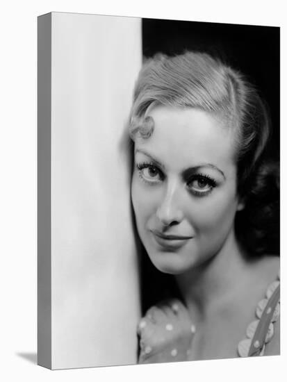 JOAN CRAWFORD dans les annees 30 JOAN CRAWFORD IN THE 30'S (b/w photo)-null-Stretched Canvas