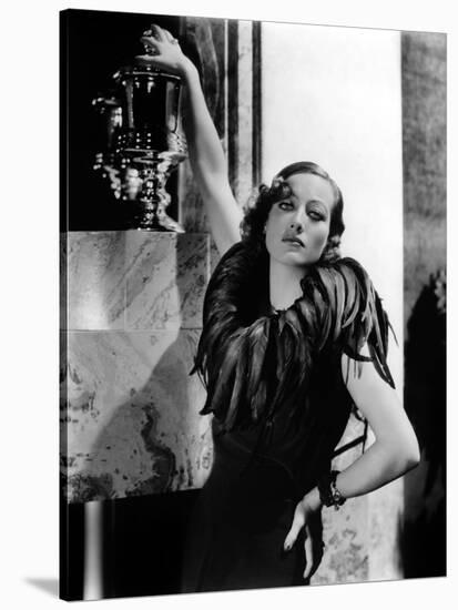 JOAN CRAWFORD dans les annees 30 JOAN CRAWFORD IN THE 30'S (b/w photo)-null-Stretched Canvas