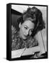 JOAN CRAWFORD dans les annees 30 JOAN CRAWFORD IN THE 30'S (b/w photo)-null-Framed Stretched Canvas