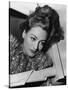 JOAN CRAWFORD dans les annees 30 JOAN CRAWFORD IN THE 30'S (b/w photo)-null-Stretched Canvas