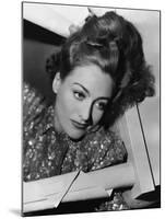 JOAN CRAWFORD dans les annees 30 JOAN CRAWFORD IN THE 30'S (b/w photo)-null-Mounted Photo