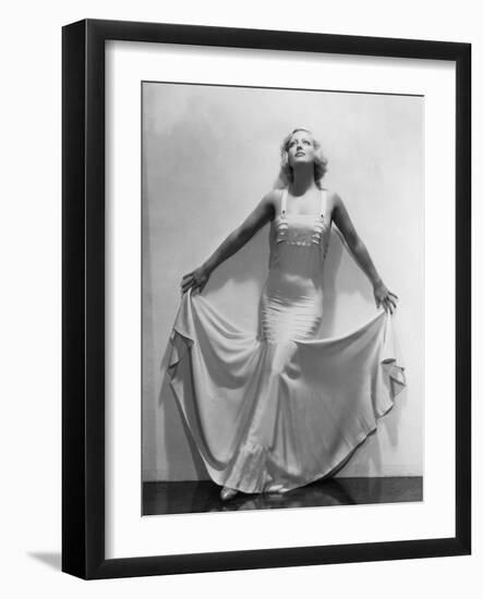 JOAN CRAWFORD dans les annees 30 JOAN CRAWFORD IN THE 30'S (b/w photo)-null-Framed Photo