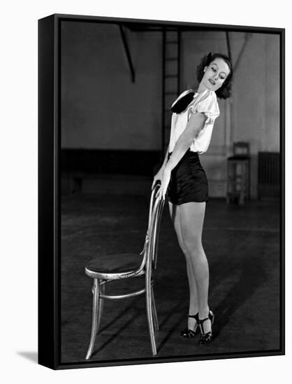 JOAN CRAWFORD dans les annees 30 JOAN CRAWFORD IN THE 30'S (b/w photo)-null-Framed Stretched Canvas