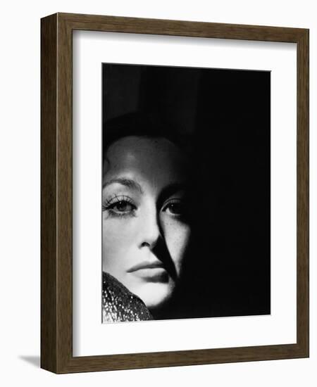 Joan Crawford. "Glitter" 1935, "I Live My Life" Directed by W. S. Van Dyke-null-Framed Photographic Print