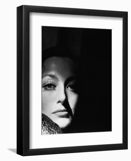 Joan Crawford. "Glitter" 1935, "I Live My Life" Directed by W. S. Van Dyke-null-Framed Photographic Print