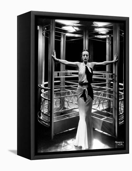 Joan Crawford. "Letty Lynton" 1932, Directed by Clarence Brown. Custome by Adrian-null-Framed Stretched Canvas