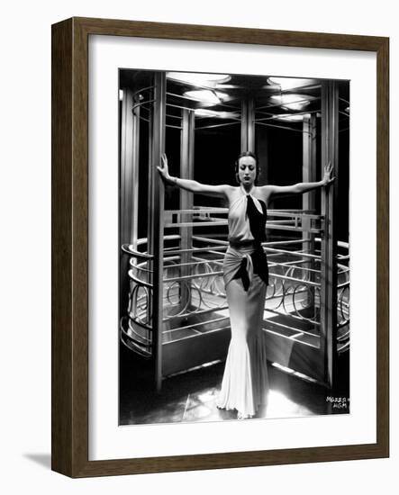 Joan Crawford. "Letty Lynton" 1932, Directed by Clarence Brown. Custome by Adrian-null-Framed Photographic Print