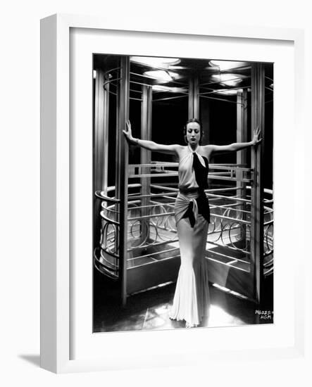 Joan Crawford. "Letty Lynton" 1932, Directed by Clarence Brown. Custome by Adrian-null-Framed Photographic Print
