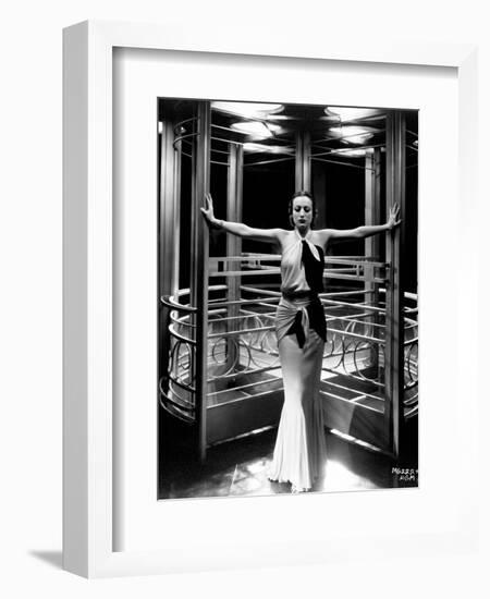 Joan Crawford. "Letty Lynton" 1932, Directed by Clarence Brown. Custome by Adrian-null-Framed Photographic Print