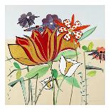 Happy Snappy Garden-Joan Elan Davis-Stretched Canvas