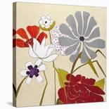 Happy Snappy Garden-Joan Elan Davis-Stretched Canvas