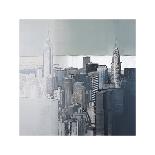 Brooklyn and Manhattan Bridges-Joan Farré-Framed Giclee Print