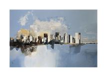 Brooklyn and Manhattan Bridges-Joan Farré-Laminated Giclee Print