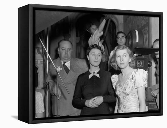 Joan Fontaine, Judith Anderson, Alfred Hitchcock, Rebecca, 1940-null-Framed Stretched Canvas