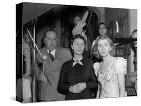 Joan Fontaine, Judith Anderson, Alfred Hitchcock, Rebecca, 1940-null-Stretched Canvas
