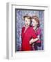 Joan Fontaine, Olivia De Havilland-null-Framed Photographic Print