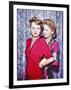 Joan Fontaine, Olivia De Havilland-null-Framed Photographic Print