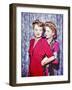 Joan Fontaine, Olivia De Havilland-null-Framed Photographic Print