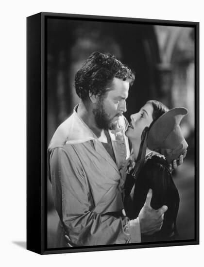 Joan Fontaine, Orson Welles, Jane Eyre, 1944-null-Framed Stretched Canvas