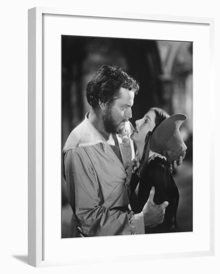 Joan Fontaine, Orson Welles, Jane Eyre, 1944-null-Framed Photographic Print