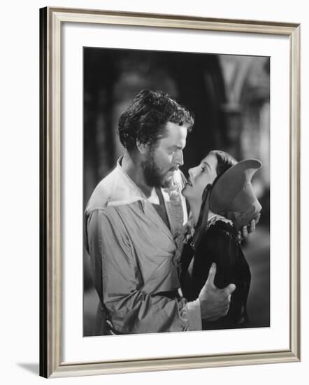 Joan Fontaine, Orson Welles, Jane Eyre, 1944-null-Framed Photographic Print