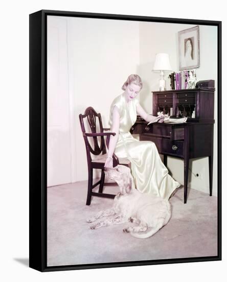 Joan Fontaine-null-Framed Stretched Canvas