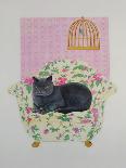 Siamese cat by a swimming pool-Joan Freestone-Framed Giclee Print