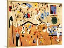 The Red Sun-Joan Miró-Framed Art Print