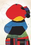 Femme et Oiseaux Dans la Nuit, 1969 - 1974-Joan Miro-Art Print