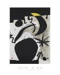Femme et Oiseaux Dans la Nuit, 1969 - 1974-Joan Miro-Art Print