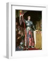 Joan of Arc (1412-31) at the Coronation of King Charles Vii (1403-61) 17th July 1429, 1854-Jean-Auguste-Dominique Ingres-Framed Giclee Print