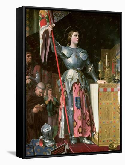 Joan of Arc (1412-31) at the Coronation of King Charles Vii (1403-61) 17th July 1429, 1854-Jean-Auguste-Dominique Ingres-Framed Stretched Canvas