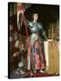 Joan of Arc (1412-31) at the Coronation of King Charles Vii (1403-61) 17th July 1429, 1854-Jean-Auguste-Dominique Ingres-Stretched Canvas