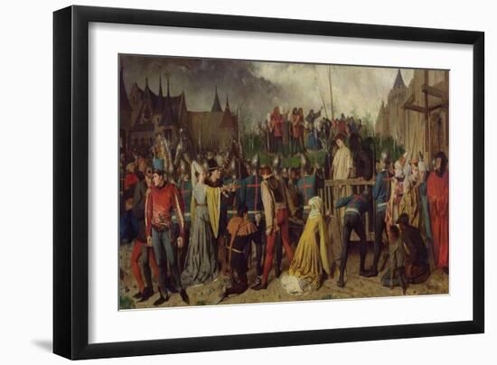 Joan of Arc (1412-31) Being Led to Her Death, 1867-Isidore Patrois-Framed Premium Giclee Print