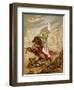 Joan of Arc an Idealised Representation, She Fulfils Merlin's Prophecy That a Virgin Will Come-null-Framed Photographic Print