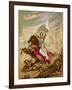 Joan of Arc an Idealised Representation, She Fulfils Merlin's Prophecy That a Virgin Will Come-null-Framed Photographic Print