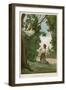 Joan of Arc and Angels-null-Framed Art Print