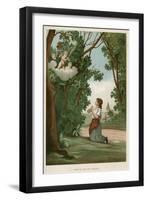 Joan of Arc and Angels-null-Framed Art Print