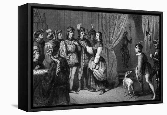 Joan of Arc and Dauphin-null-Framed Stretched Canvas